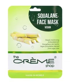 The Crème Shop Squalane Essence Sheet Mask (Vegan) - Hydrating Skincare