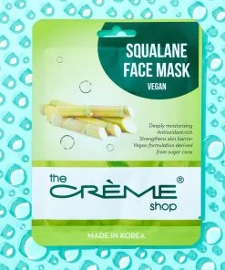 The Crème Shop Squalane Essence Sheet Mask (Vegan) - Hydrating Skincare
