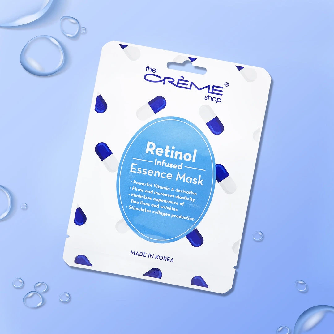 The Crème Shop Retinol Essence Sheet Mask - Youth-Promoting & Clarifying New Arrivals 1 The Crème Shop Retinol Essence Sheet Mask - Youth-Promoting & Clarifying New Arrivals