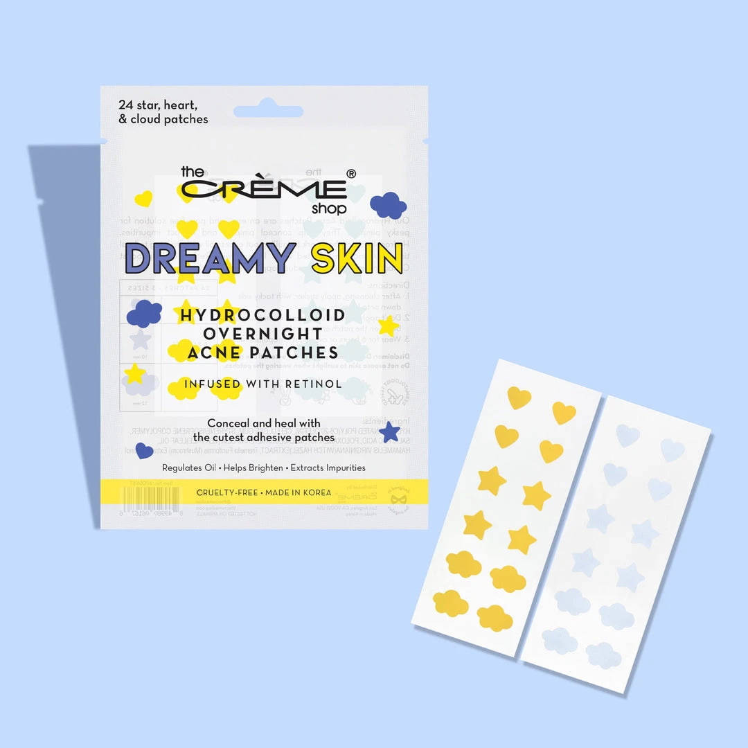 The Crème Shop Dreamy Skin - Hydrocolloid Dark Spot Acne Patches | Infused With Salicylic Acid + Witch Hazel New Arrivals 1 The Crème Shop Dreamy Skin - Hydrocolloid Dark Spot Acne Patches | Infused With Salicylic Acid + Witch Hazel New Arrivals