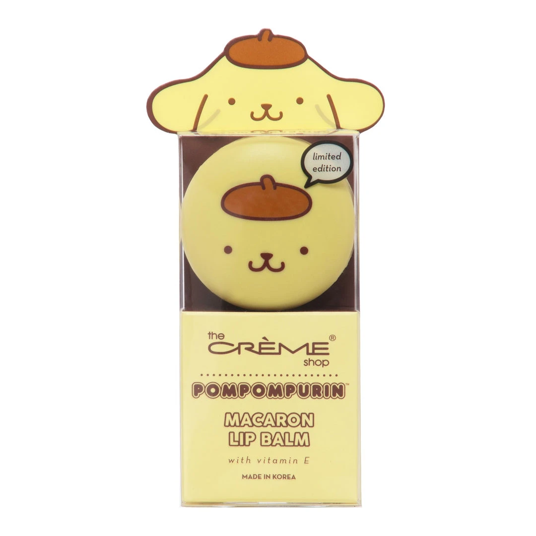 The Crème Shop X Sanrio Pompompurin Holiday Macaron Lip Balm - Caramel Pudding Collabs 1 The Crème Shop X Sanrio Pompompurin Holiday Macaron Lip Balm - Caramel Pudding Collabs