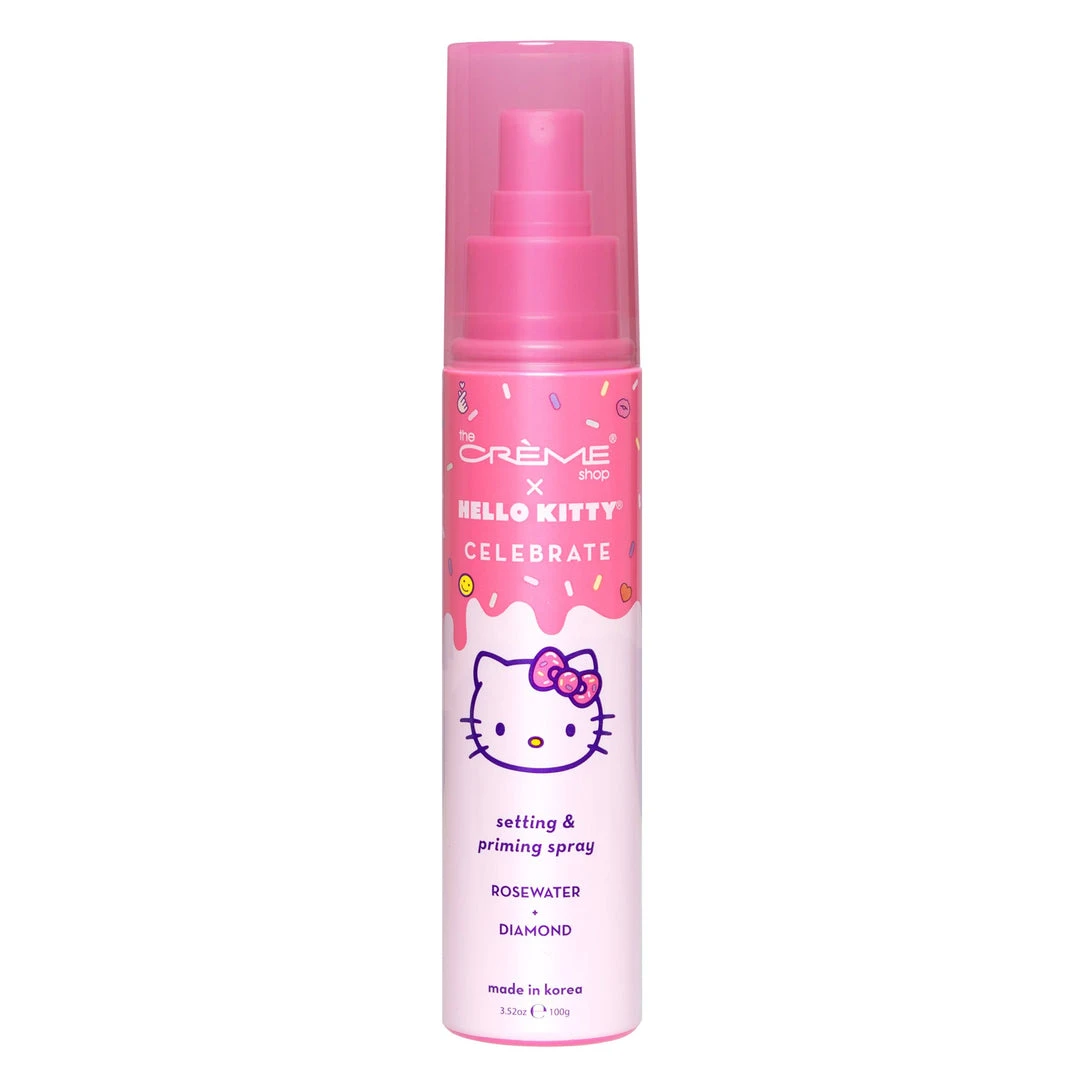 The Crème Shop X Sanrio Hello Kitty Celebrate Setting & Priming Spray - Rose Water + Diamond 2 The Crème Shop X Sanrio Hello Kitty Celebrate Setting & Priming Spray - Rose Water + Diamond