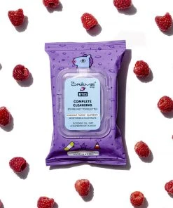 The Crème Shop X BT21 MANG Complete Cleansing Towelettes - Coconut Water & Raspberry (20 Pre-Wet Towelettes)