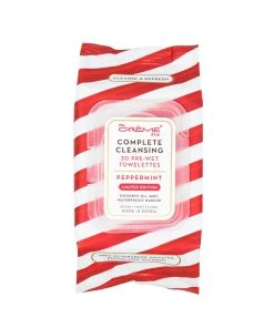 The Crème Shop Skincare Complete Cleansing Peppermint 30 Pre-Wet Holiday Towelettes