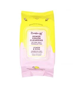 The Crème Shop Power Fusion Cleansing 30 Pre-Wet Towelettes - Lemon & Rose New Arrivals