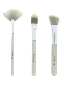 The Crème Shop Makeup Brushes Work Of Art - 3 Brushes For A Picture Perfect Finish Silver