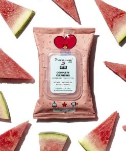 The Crème Shop X BT21 TATA Complete Cleansing Towelettes - Retinol & Watermelon (20 Pre-Wet Towelettes) New Arrivals