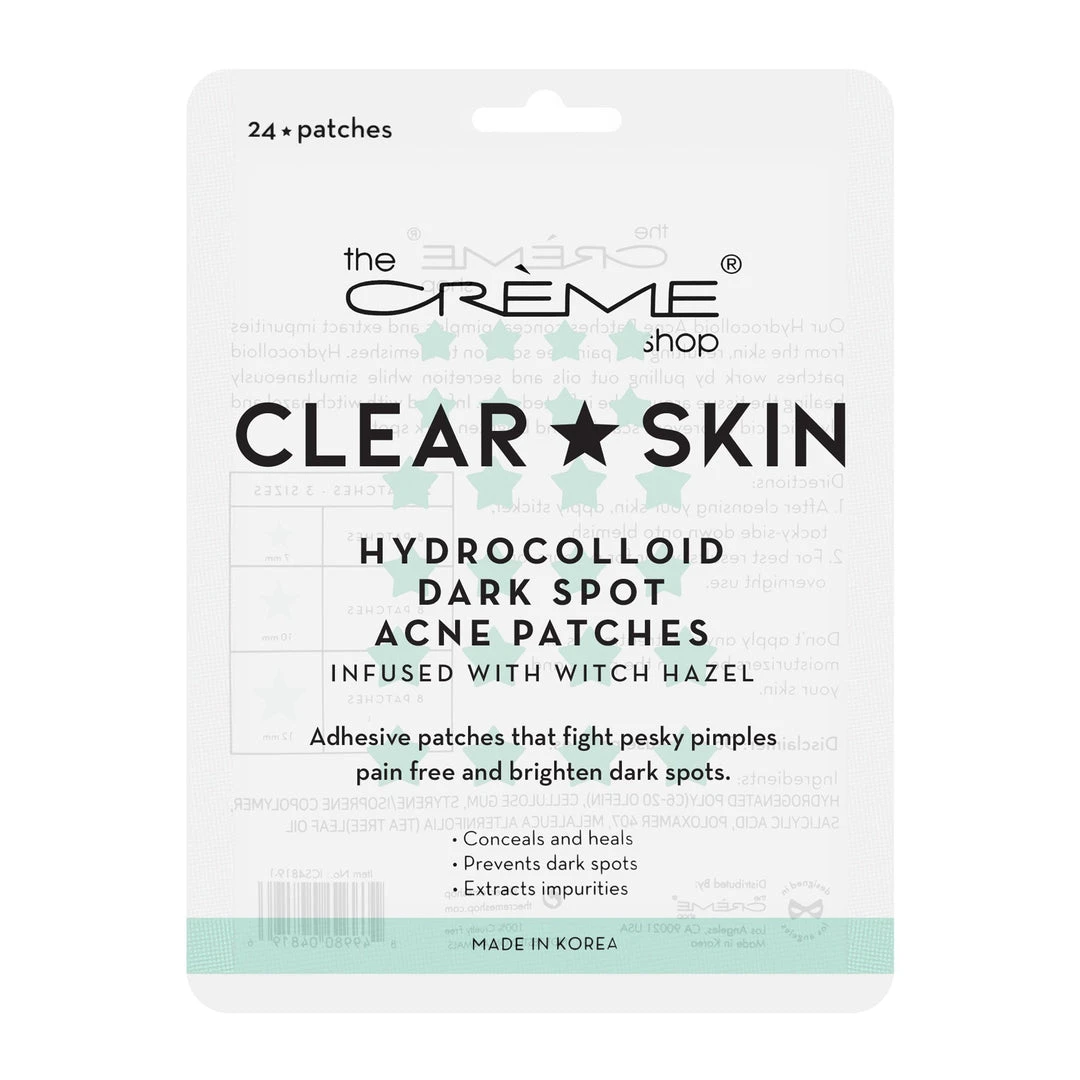 The Crème Shop Clear ★ Skin - Hydrocolloid Dark Spot Acne Patches Infused With Witch Hazel Skincare 2 The Crème Shop Clear ★ Skin - Hydrocolloid Dark Spot Acne Patches Infused With Witch Hazel Skincare