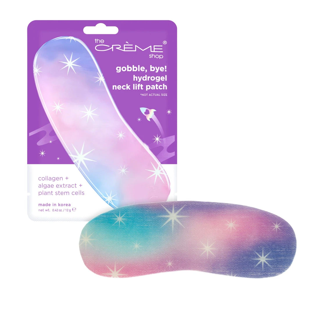 The Crème Shop Gobble, Bye! Hydrogel Neck Lift Patch - Collagen + Algae Extract + Plant Stem Cells 2 The Crème Shop Gobble, Bye! Hydrogel Neck Lift Patch - Collagen + Algae Extract + Plant Stem Cells