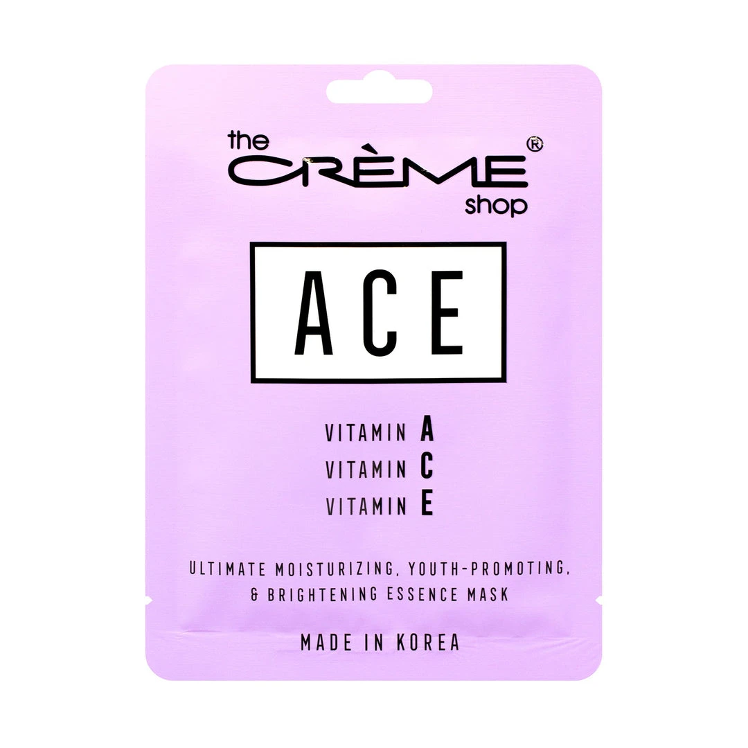 The Crème Shop New Arrivals ACE Essence Sheet Mask | Youth-Promoting & Brightening 1 The Crème Shop New Arrivals ACE Essence Sheet Mask | Youth-Promoting & Brightening