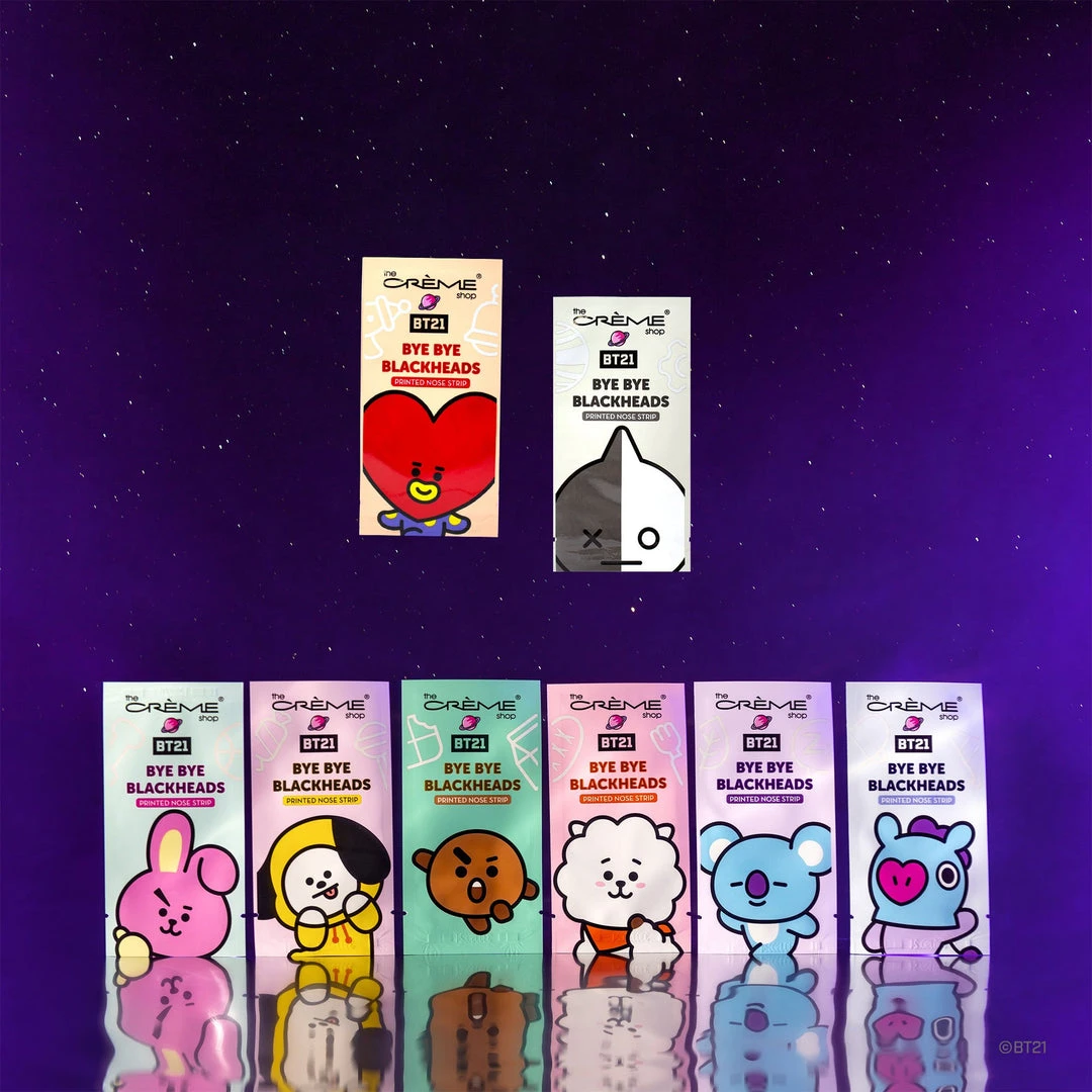 The Crème Shop X BT21 The Crème Shop | BT21: Bye Bye Blackheads - Printed Pore Strips (Set Of 8) 29 The Crème Shop X BT21 The Crème Shop | BT21: Bye Bye Blackheads - Printed Pore Strips (Set Of 8)