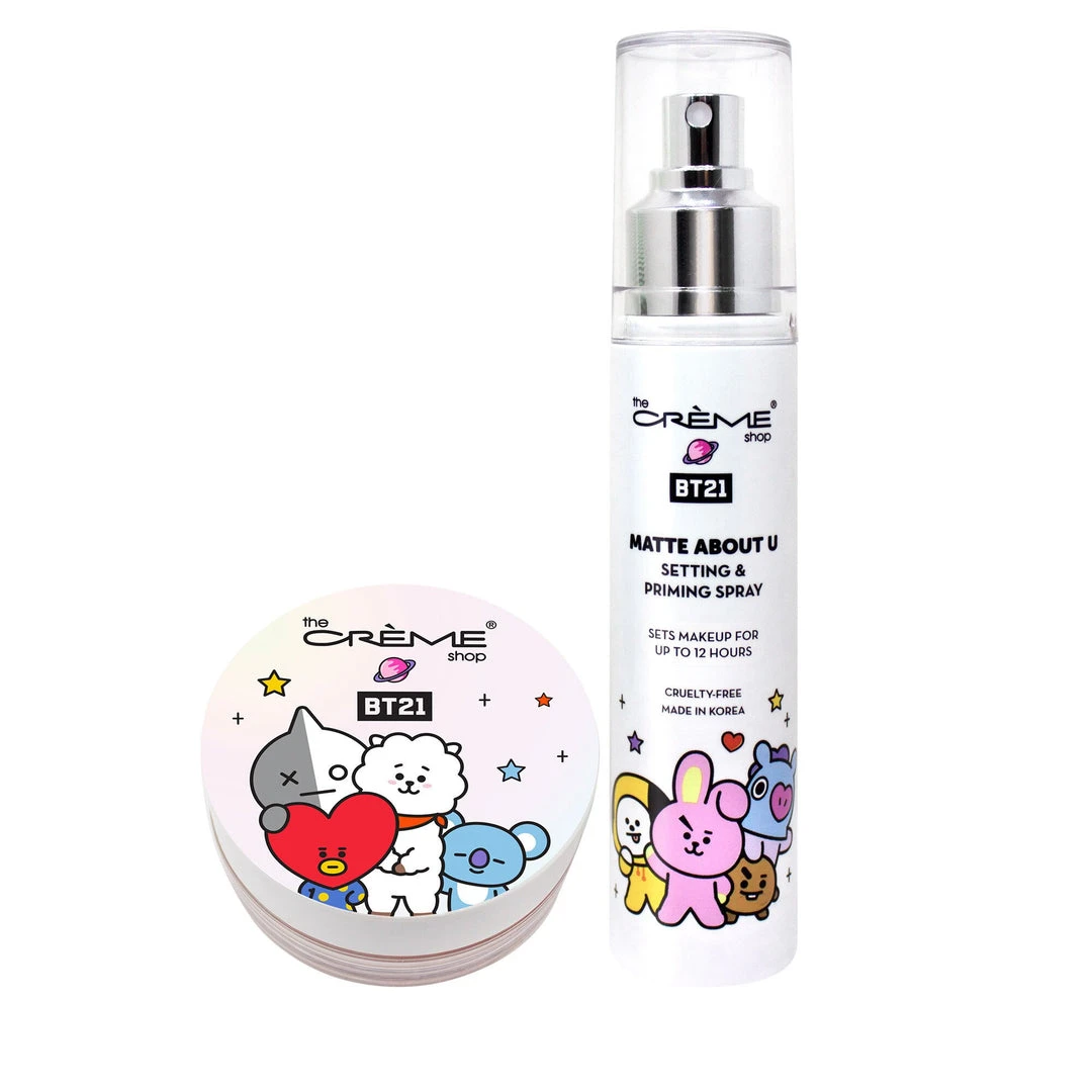 The Crème Shop X BT21 The Crème Shop | BT21: Setting Powder & Setting Spray Set New Arrivals The Crème Shop X BT21 The Crème Shop | BT21: Setting Powder & Setting Spray Set New Arrivals