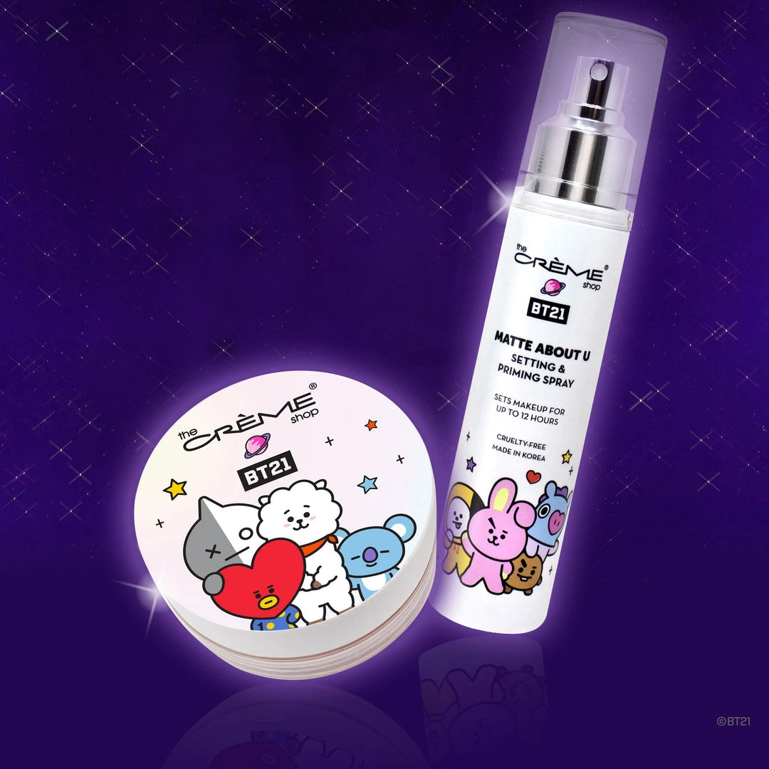 The Crème Shop X BT21 The Crème Shop | BT21: Setting Powder & Setting Spray Set New Arrivals The Crème Shop X BT21 The Crème Shop | BT21: Setting Powder & Setting Spray Set New Arrivals