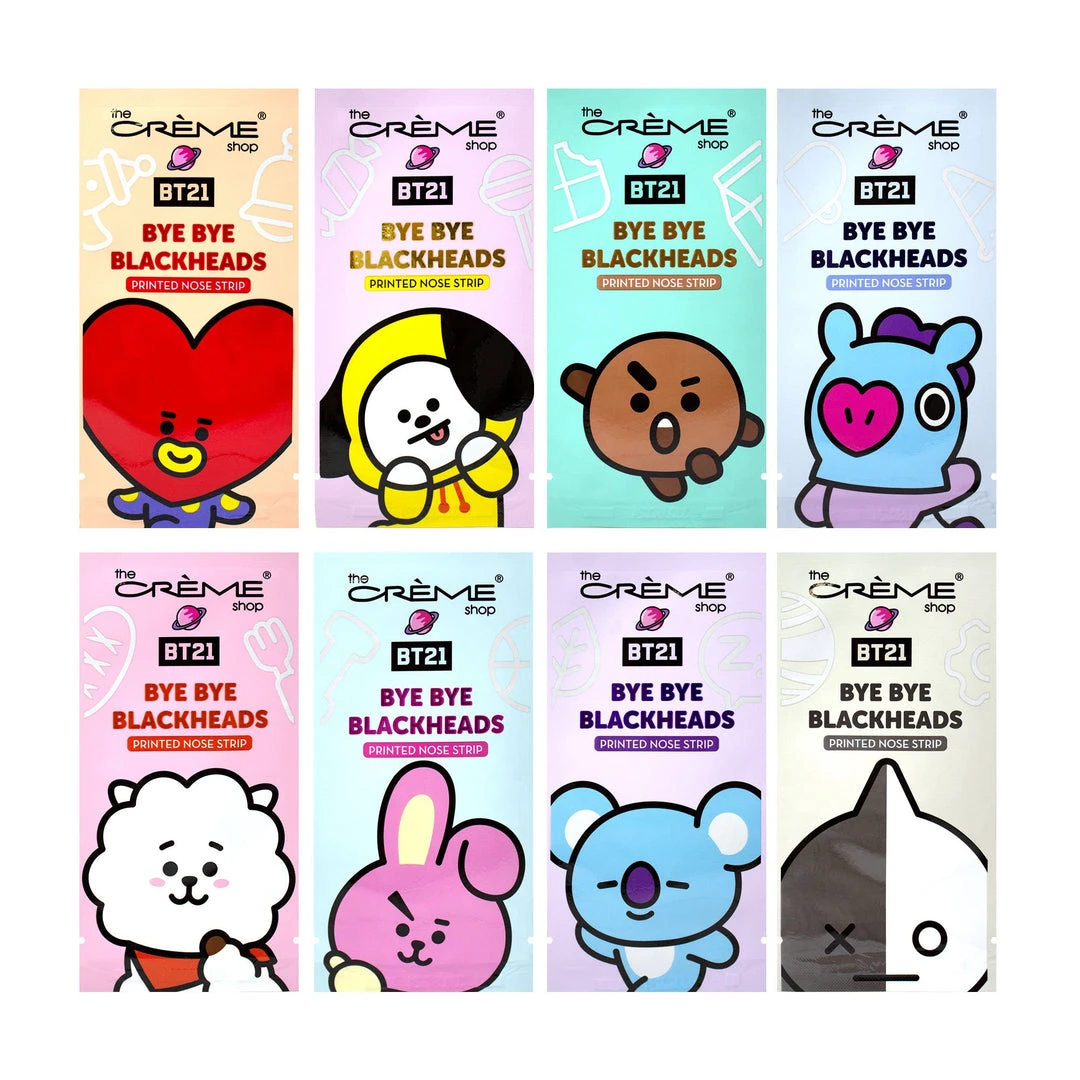 The Crème Shop X BT21 The Crème Shop | BT21: Bye Bye Blackheads - Printed Pore Strips (Set Of 16) New Arrivals 2 The Crème Shop X BT21 The Crème Shop | BT21: Bye Bye Blackheads - Printed Pore Strips (Set Of 16) New Arrivals