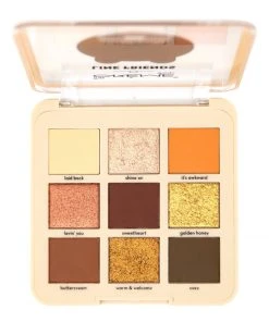 The Crème Shop X LINE FRIENDS New Arrivals BROWN’S WARM & TOASTY Eyeshadow Palette | 9 Golden Multi-Finish Shades