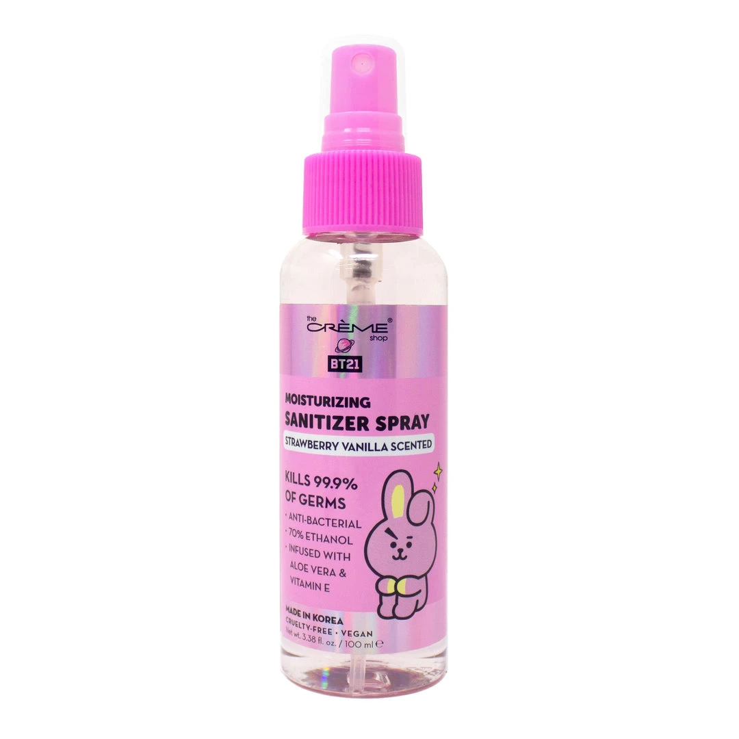 The Crème Shop X BT21 COOKY Sanitizing Spray (Strawberry Vanilla Scented) New Arrivals 1 The Crème Shop X BT21 COOKY Sanitizing Spray (Strawberry Vanilla Scented) New Arrivals