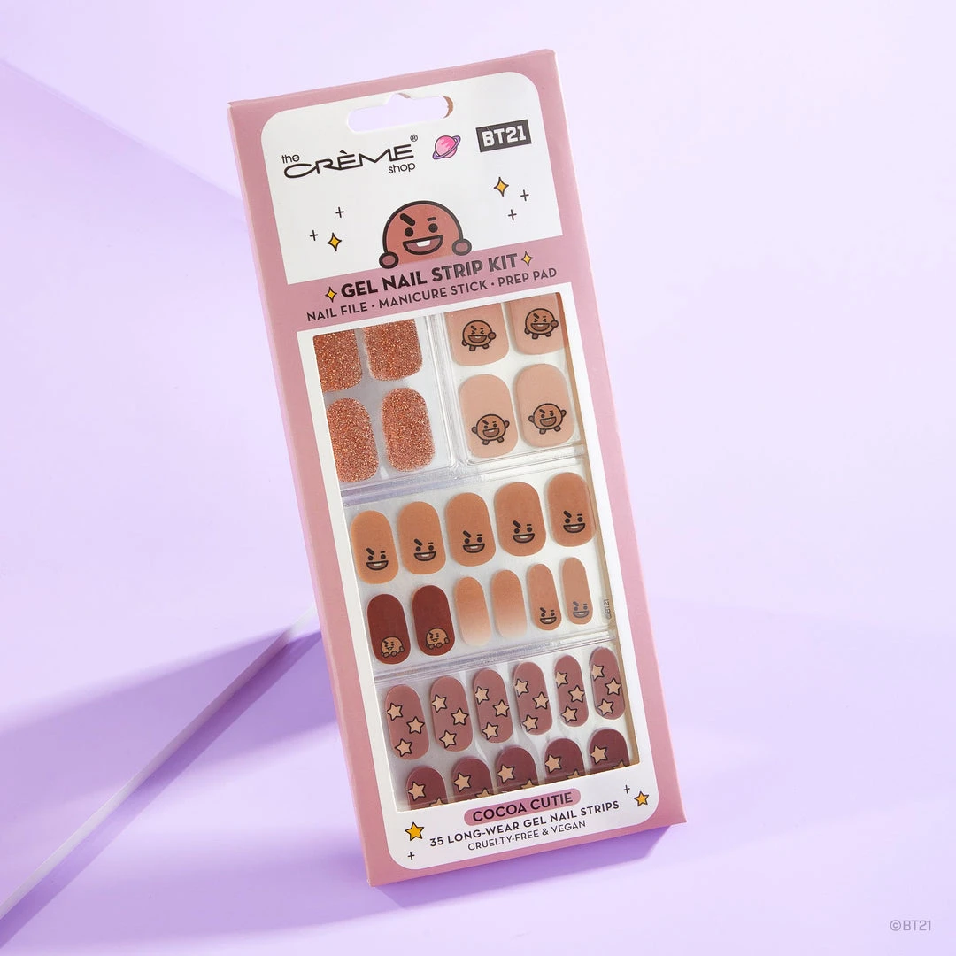 The Crème Shop X BT21 The Crème Shop | BT21: SHOOKY Cocoa Cutie Gel Nail Strips (Set Of 35) New Arrivals 1 The Crème Shop X BT21 The Crème Shop | BT21: SHOOKY Cocoa Cutie Gel Nail Strips (Set Of 35) New Arrivals