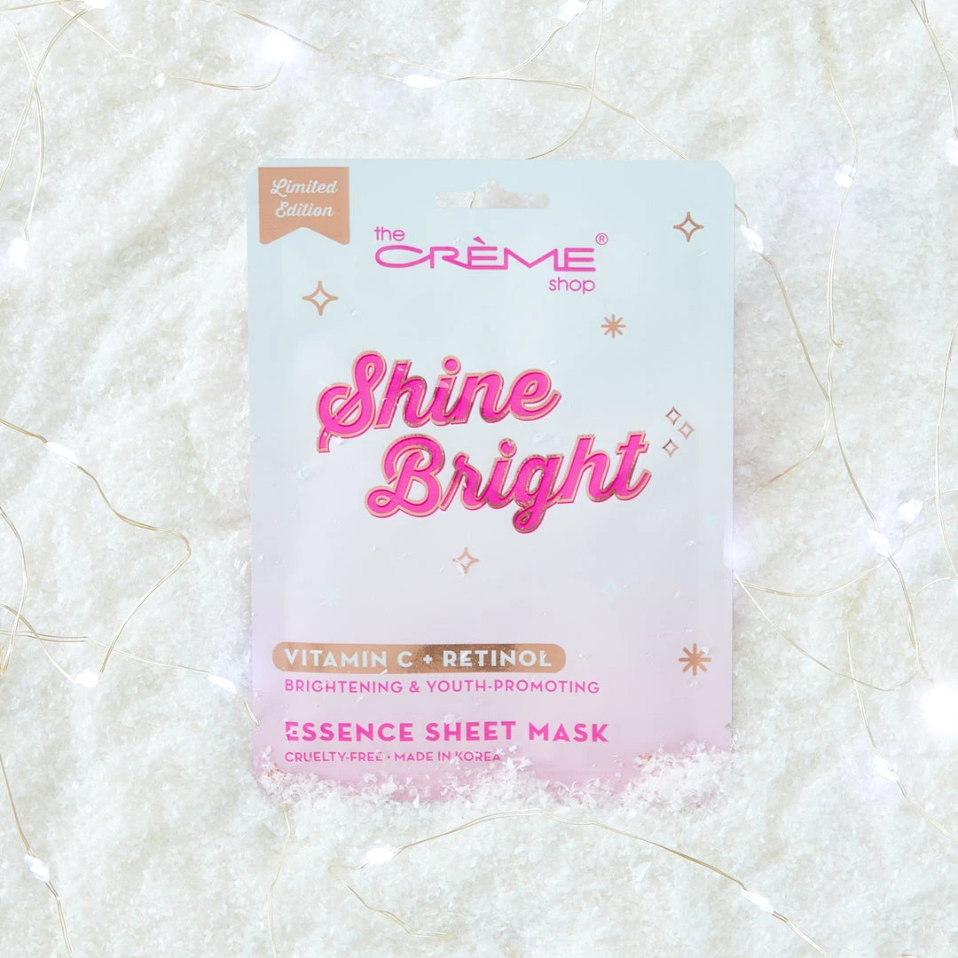 The Crème Shop New Arrivals Shine Bright Essence Sheet Mask | Brightening & Acne-Fighting (Set Of 5) 1 The Crème Shop New Arrivals Shine Bright Essence Sheet Mask | Brightening & Acne-Fighting (Set Of 5)