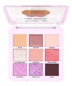 The Crème Shop X LINE FRIENDS CHOCO’S SWEET & LOVELY Eyeshadow Palette | 9 Rosy Multi-Finish Shades