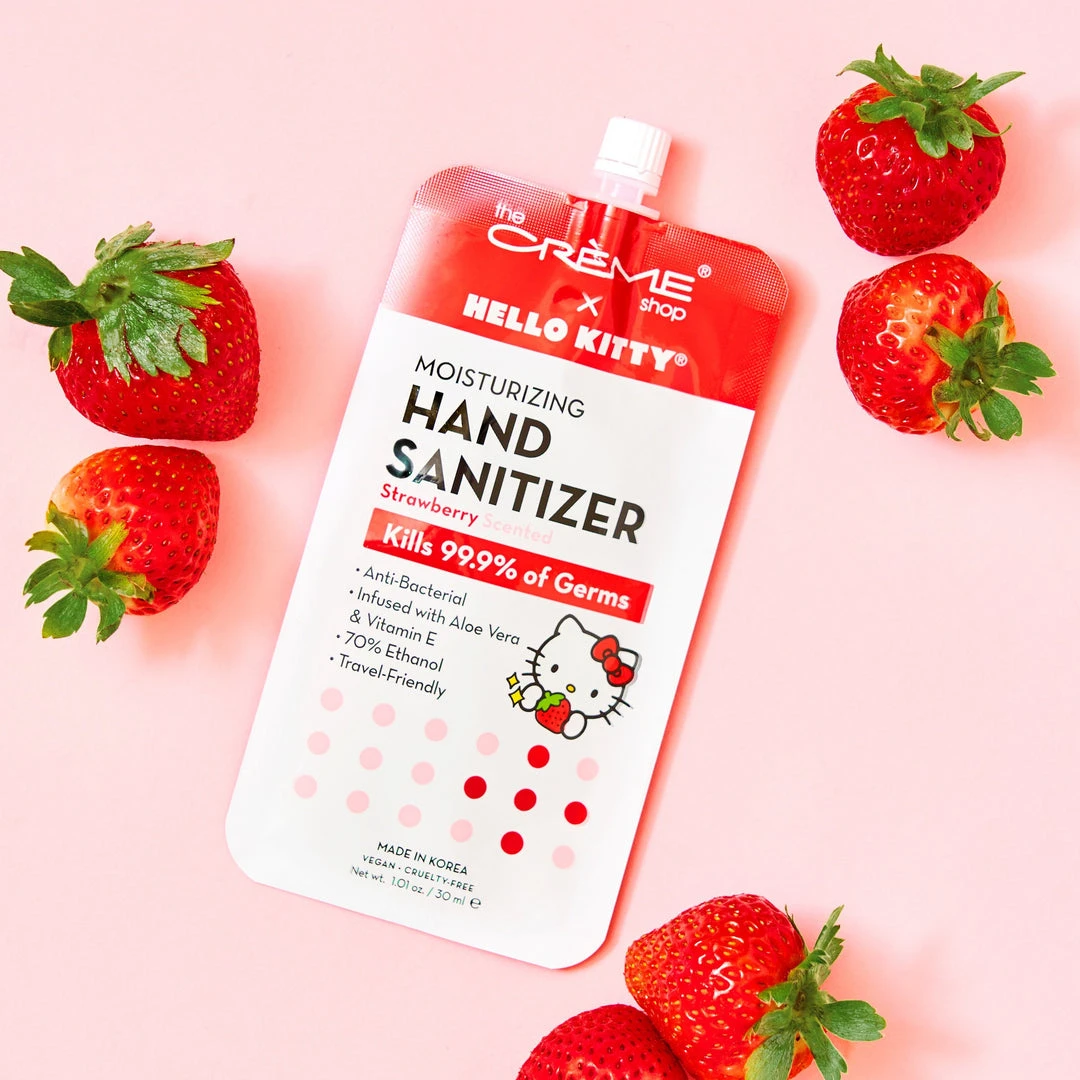 The Crème Shop X Sanrio Hello Kitty Moisturizing Hand Sanitizer - Strawberry Scented New Arrivals 1 The Crème Shop X Sanrio Hello Kitty Moisturizing Hand Sanitizer - Strawberry Scented New Arrivals
