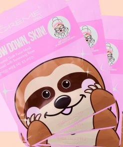 The Crème Shop Skincare Slow Down, Skin! Animated Sloth Face Mask - Renewing Rose