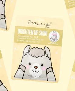 The Crème Shop Brighten Up, Skin! Animated Llama Face Mask Skincare