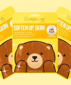 The Crème Shop Soften Up, Skin! Animated Bear Face Mask - Skin Loving Honey