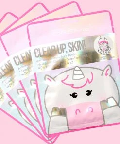 The Crème Shop Clear Up, Skin! Animated Unicorn Face Mask - Clarifying Strawberry Milk