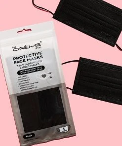 The Crème Shop 3-Ply Protective Face Mask - Black (Disposable) New Arrivals