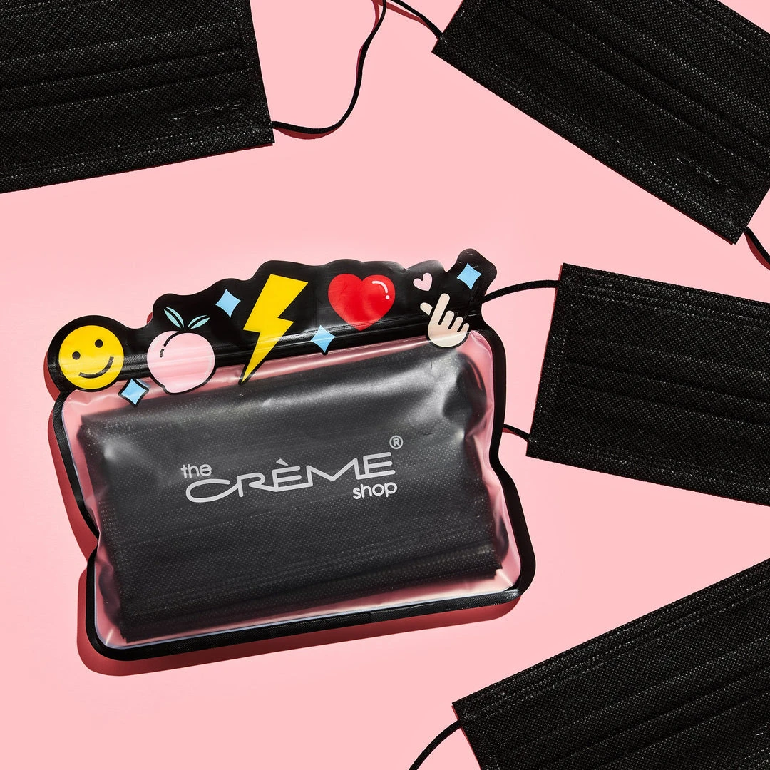 The Crème Shop 3-Ply Protective Face Mask - Black (Disposable) New Arrivals