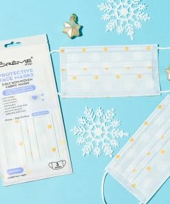 The Crème Shop 3-Ply Protective Face Mask - Snowfall (Disposable) 7 The Crème Shop 3-Ply Protective Face Mask - Snowfall (Disposable)