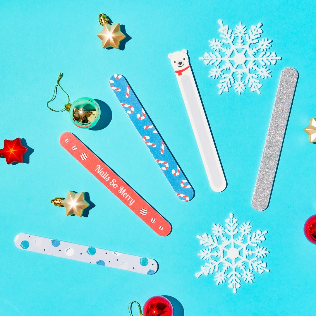 The Crème Shop Tools Holiday 5pc Nail File Set Fingers & Mistle-Toes - Bear-y Chill Set 1 The Crème Shop Tools Holiday 5pc Nail File Set Fingers & Mistle-Toes - Bear-y Chill Set
