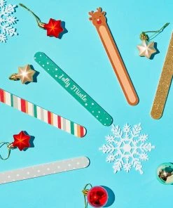 The Crème Shop Holiday 5pc Nail File Set Fingers & Mistle-Toes - Runaway Reindeer Set
