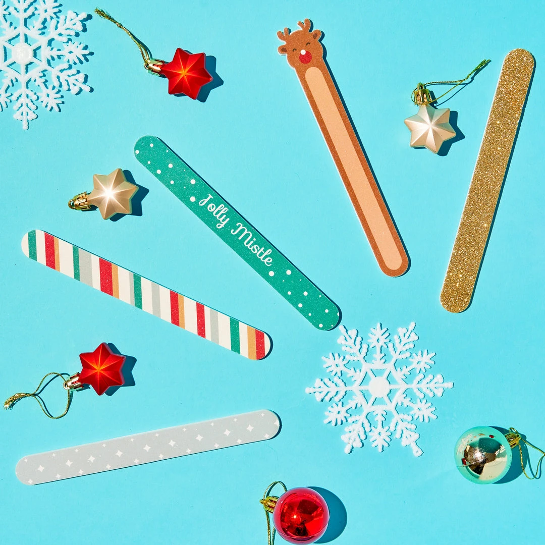 The Crème Shop Holiday 5pc Nail File Set Fingers & Mistle-Toes - Runaway Reindeer Set 1 The Crème Shop Holiday 5pc Nail File Set Fingers & Mistle-Toes - Runaway Reindeer Set