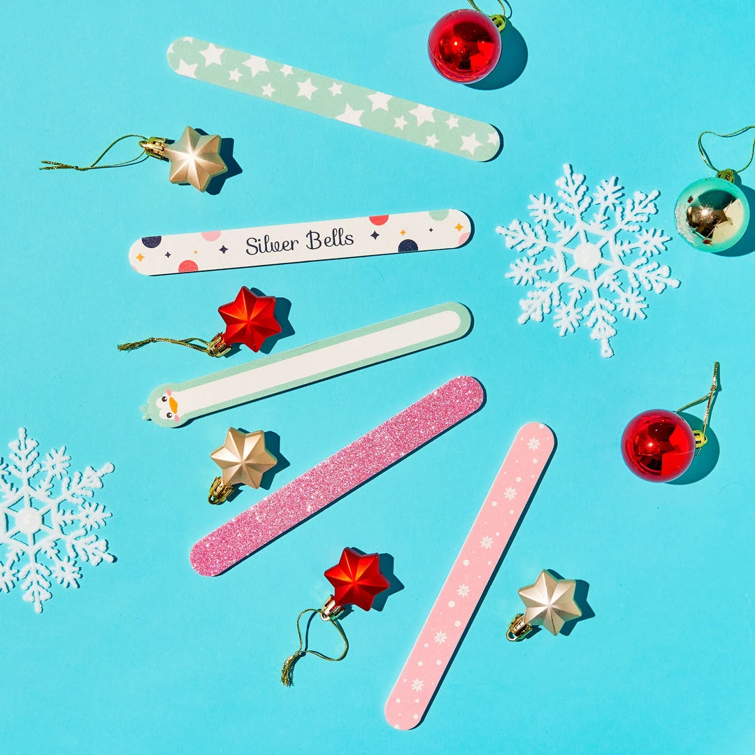 The Crème Shop Holiday 5pc Nail File Set Fingers & Mistle-Toes - Frosty Fun Set 1 The Crème Shop Holiday 5pc Nail File Set Fingers & Mistle-Toes - Frosty Fun Set