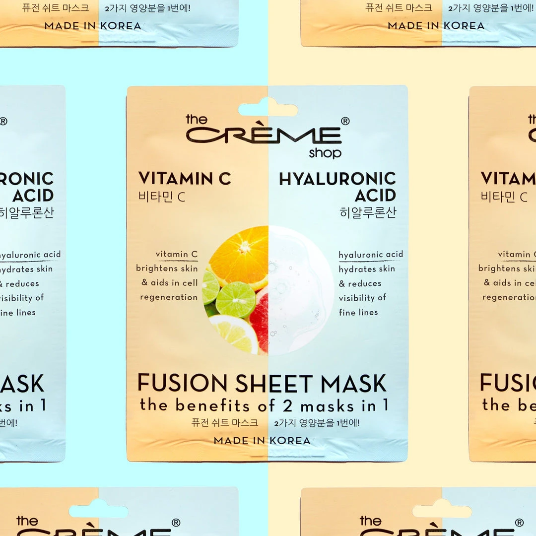 The Crème Shop Vitamin C & Hyaluronic Acid Fusion Sheet Mask The Crème Shop Vitamin C & Hyaluronic Acid Fusion Sheet Mask