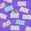 The Crème Shop X BT21 The Crème Shop | BT21: 3-Ply Disposable Protective Face Masks (Set Of 14) + 2 Reusable Pouches - Assorted Pastel New Arrivals