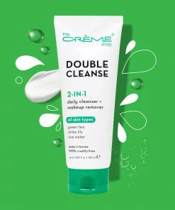 The Crème Shop Best Sellers 2-in-1 Facial Foam Cleanser | Green Tea + White Lily + Rice Water