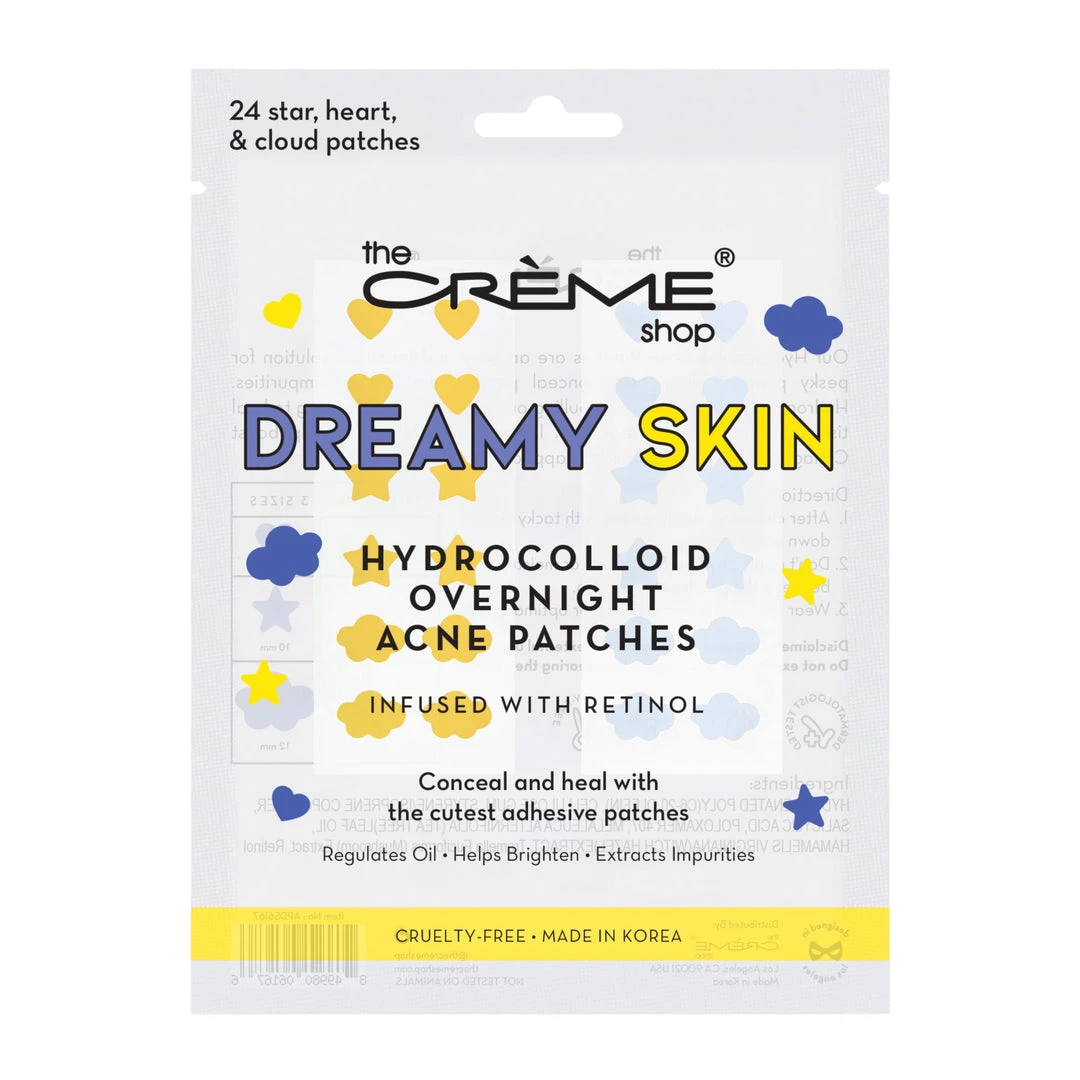The Crème Shop Dreamy Skin - Hydrocolloid Dark Spot Acne Patches | Infused With Salicylic Acid + Witch Hazel New Arrivals 3 The Crème Shop Dreamy Skin - Hydrocolloid Dark Spot Acne Patches | Infused With Salicylic Acid + Witch Hazel New Arrivals