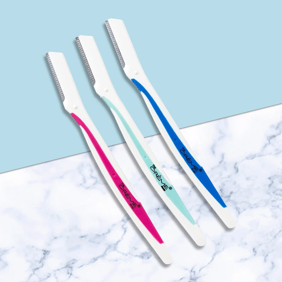The Crème Shop Fuzz Off! Angled Brow Razors (Set Of 3) 1 The Crème Shop Fuzz Off! Angled Brow Razors (Set Of 3)