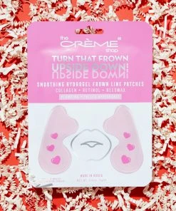 The Crème Shop New Arrivals “Turn That Frown Upside Down!” | Smoothing Hydrogel Frown Line Patches (Collagen + Retinol + Beeswax)