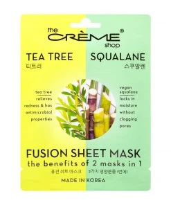The Crème Shop New Arrivals Tea Tree & Squalane Fusion Sheet Mask