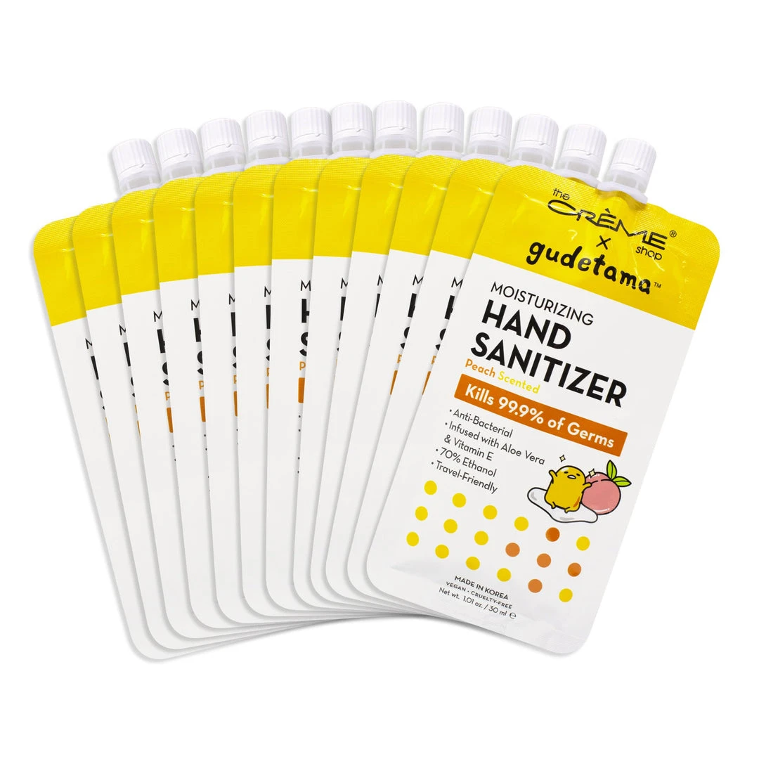 The Crème Shop X Sanrio Gudetama Moisturizing Hand Sanitizer - Peach Scented New Arrivals 3 The Crème Shop X Sanrio Gudetama Moisturizing Hand Sanitizer - Peach Scented New Arrivals