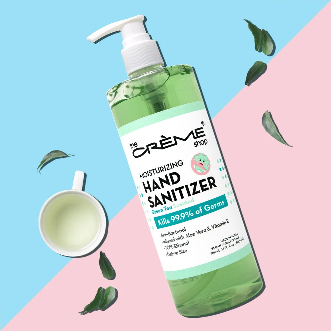 The Crème Shop Moisturizing Hand Sanitizer - Green Tea Scented 1 The Crème Shop Moisturizing Hand Sanitizer - Green Tea Scented