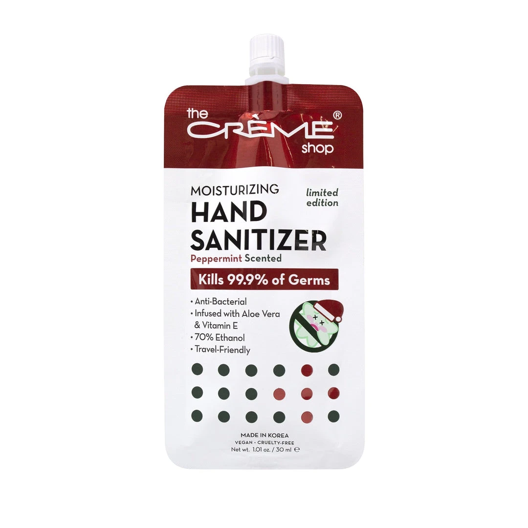 The Crème Shop Moisturizing Hand Sanitizer - Peppermint Scented (Holiday Edition) 2 The Crème Shop Moisturizing Hand Sanitizer - Peppermint Scented (Holiday Edition)