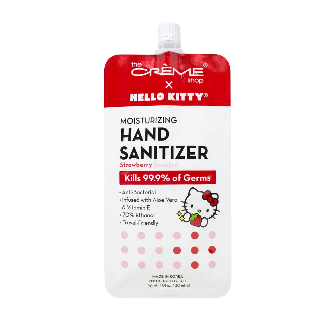 The Crème Shop X Sanrio Hello Kitty Moisturizing Hand Sanitizer - Strawberry Scented New Arrivals 2 The Crème Shop X Sanrio Hello Kitty Moisturizing Hand Sanitizer - Strawberry Scented New Arrivals