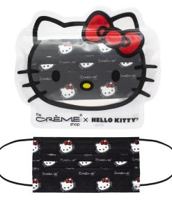 The Crème Shop X Sanrio Hello Kitty 3-Ply Disposable Protective Face Mask | Classic Black New Arrivals