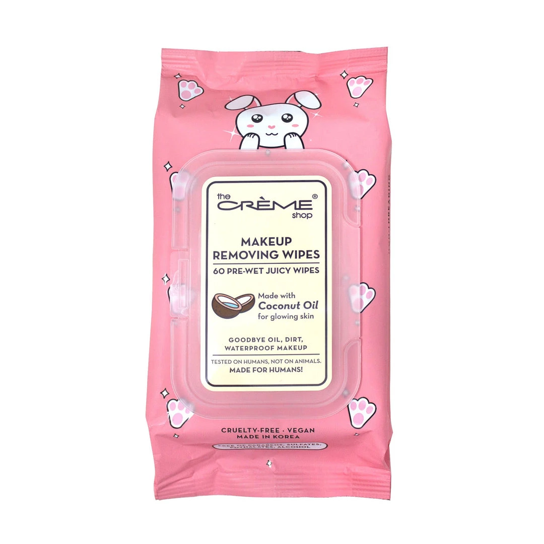 The Crème Shop Juicy Makeup Removing Wipes | Nourishing Coconut Oil (Bunny) New Arrivals 2 The Crème Shop Juicy Makeup Removing Wipes | Nourishing Coconut Oil (Bunny) New Arrivals