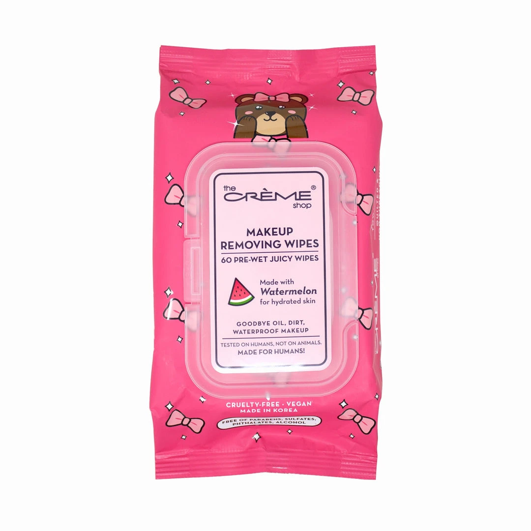 The Crème Shop New Arrivals Juicy Makeup Removing Wipes | Hydrating Watermelon (Bear) 1 The Crème Shop New Arrivals Juicy Makeup Removing Wipes | Hydrating Watermelon (Bear)