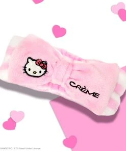 The Crème Shop X Sanrio New Arrivals Hello Kitty Perfect Pink Plush Spa Headyband™ | Cruelty-Free & Vegan